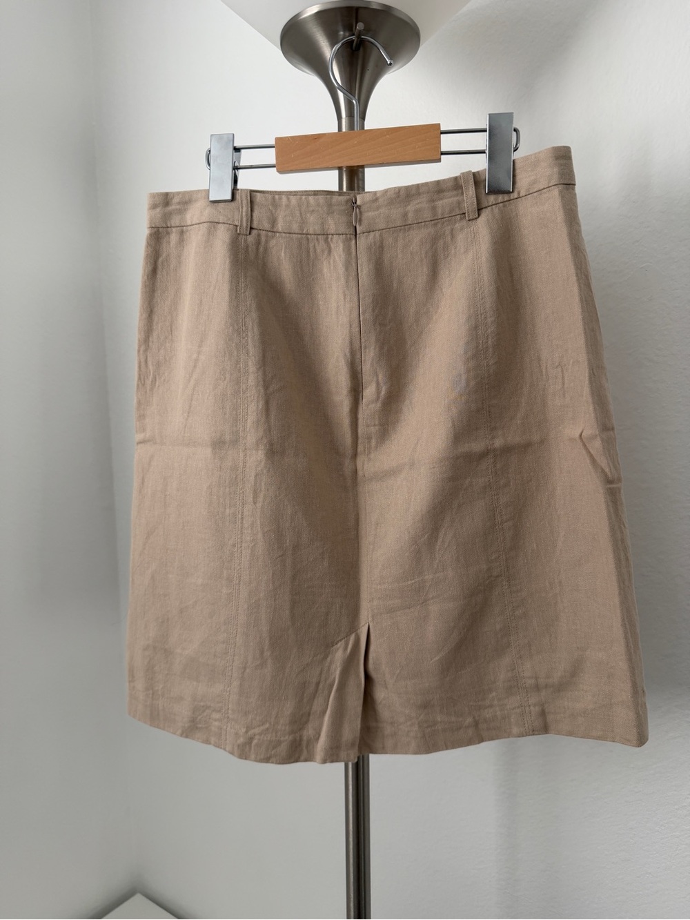 Banana Republic Tan Belted Linen-Blend Mini Skirt - Picture 2 of 6